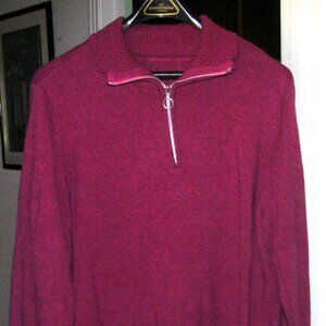 Magenta Cotton SWEATER Size 3X